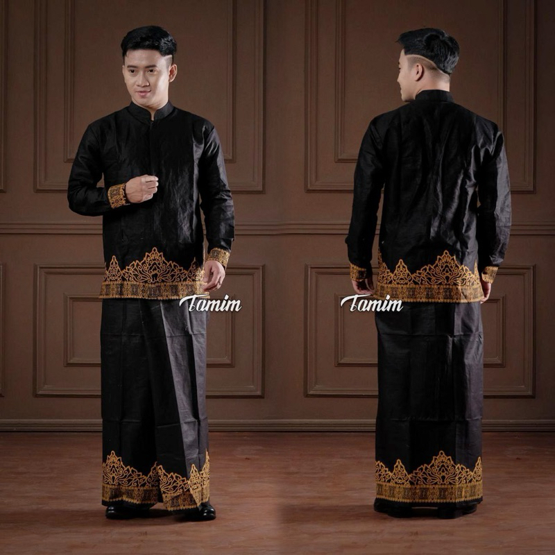 SETELAN BAJU KOKO SARUNG|SARUNG BATIK | KEMEJA KOKO SARUNG PRIA| SARUNG KOKO GUNUNGAN