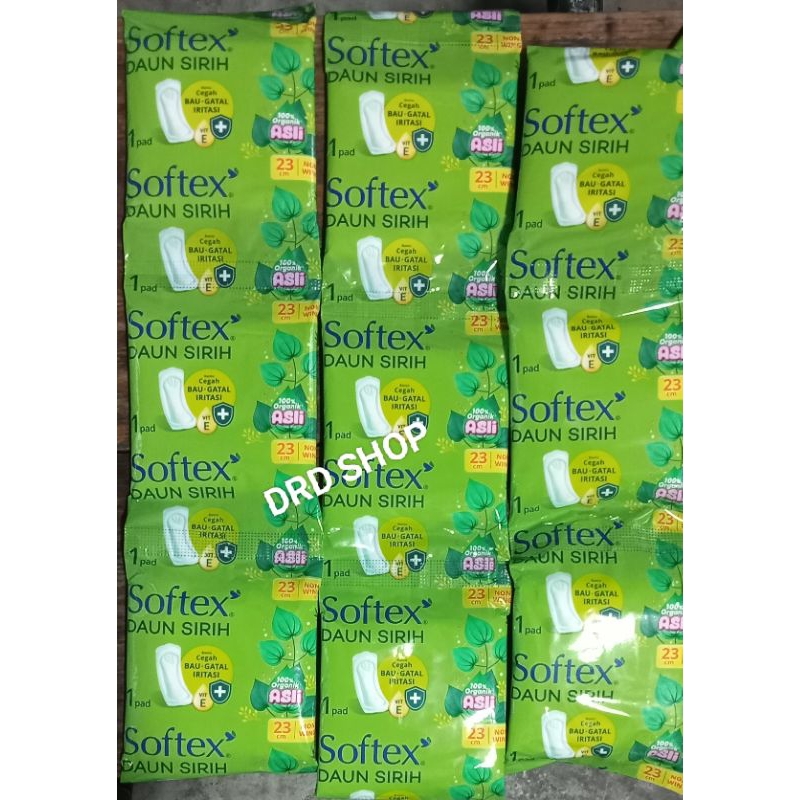 softex daun sirih 23 cm renceng isi 10 pcs kemasan isi 1