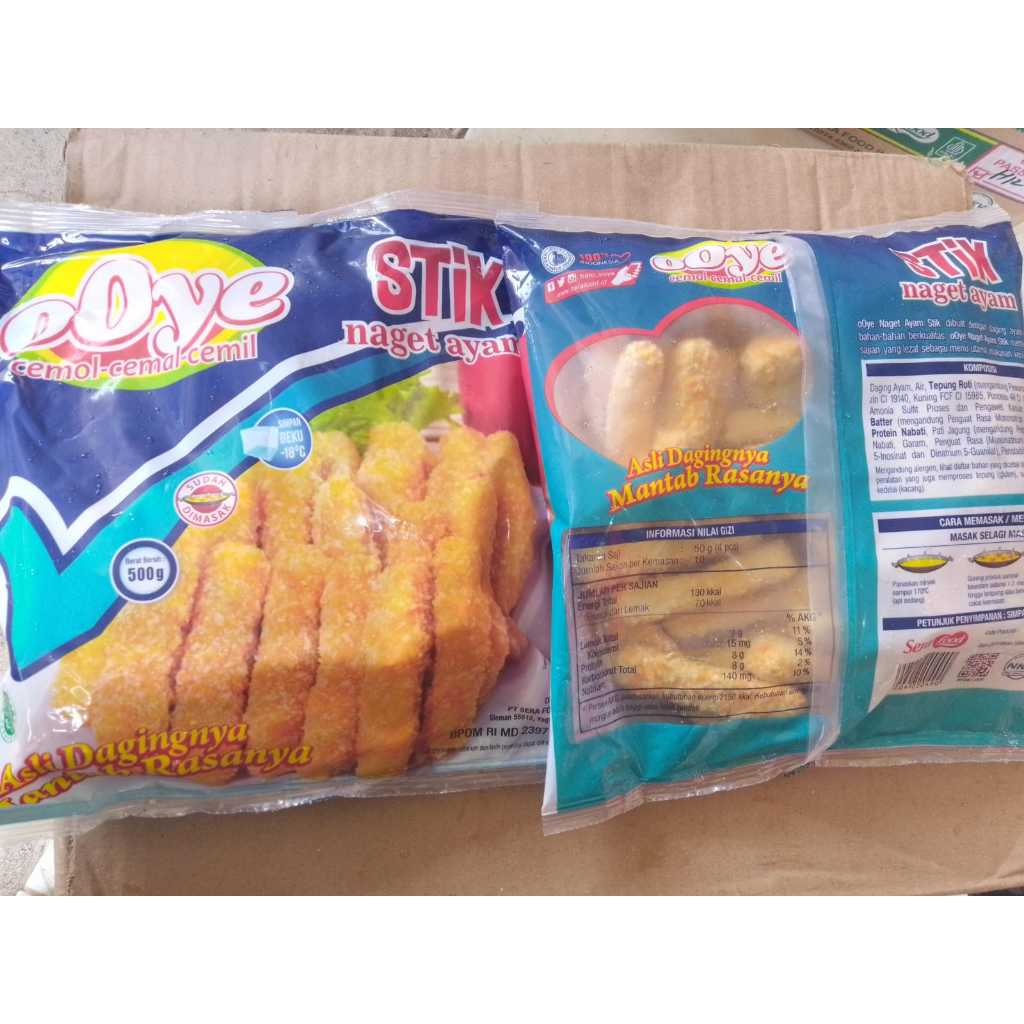 

Ooye Nugget Stik 500gr / Chicken Nuget / Naget Ayam