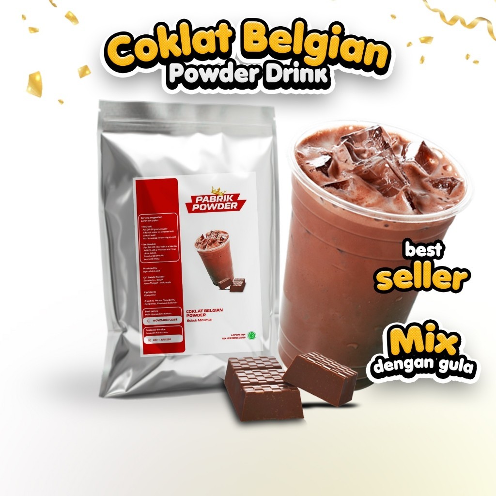 Powder Coklat Belgian, Chocolate Drink , Bubuk Minuman Cokelat