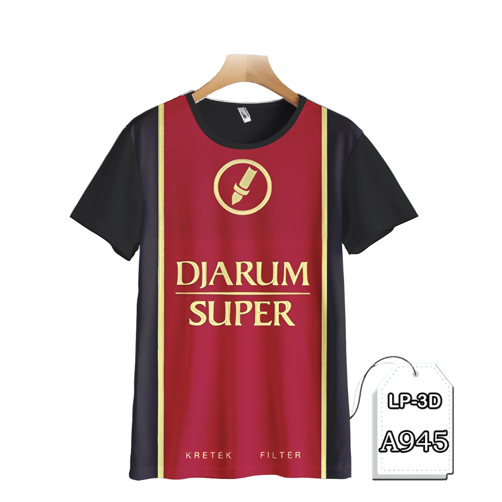 KAOS UNIK DJARUM SUPER FULL PRINTING KAOS T-SHIRT DEWASA 3D Premium Kaos Keren