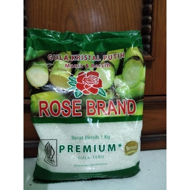 

Gula Rose Brand kemasan hijau 1kg premium