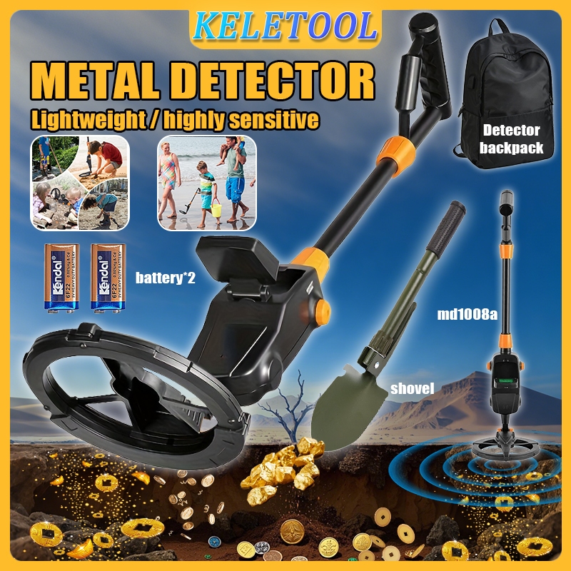 metal detector pendeteksi logam dan emas detektor logam emas MD1008A Detektor Logam Bawah Tanah Emas