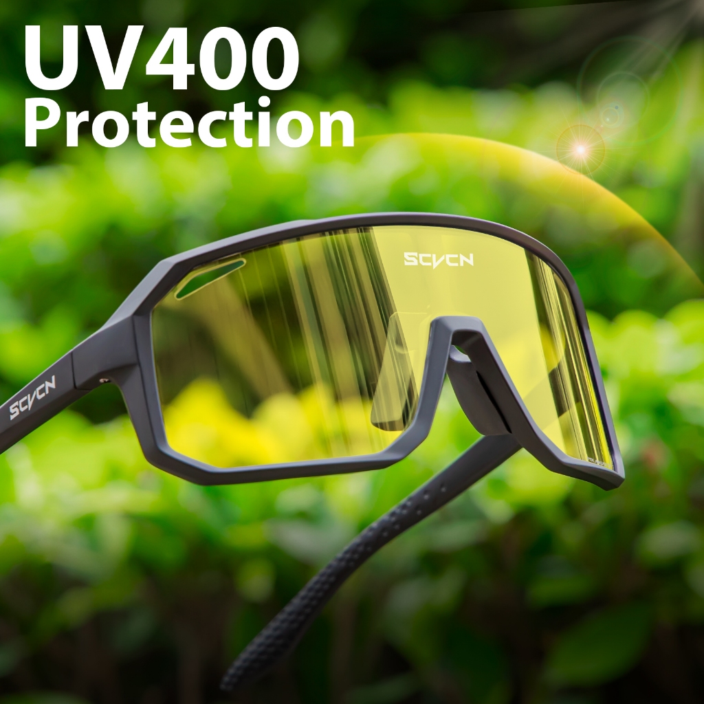 SCVCN S62  Berkendara Malam Sepeda Motor Kacamata Bersepeda Anti-silau Mancing  Polarized UV400Kacam