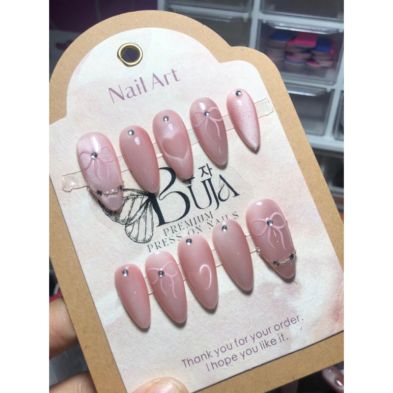 fake nail cat eye love termurah| nail tip cat eye love| nail art magnet love| fake nail cat eye love