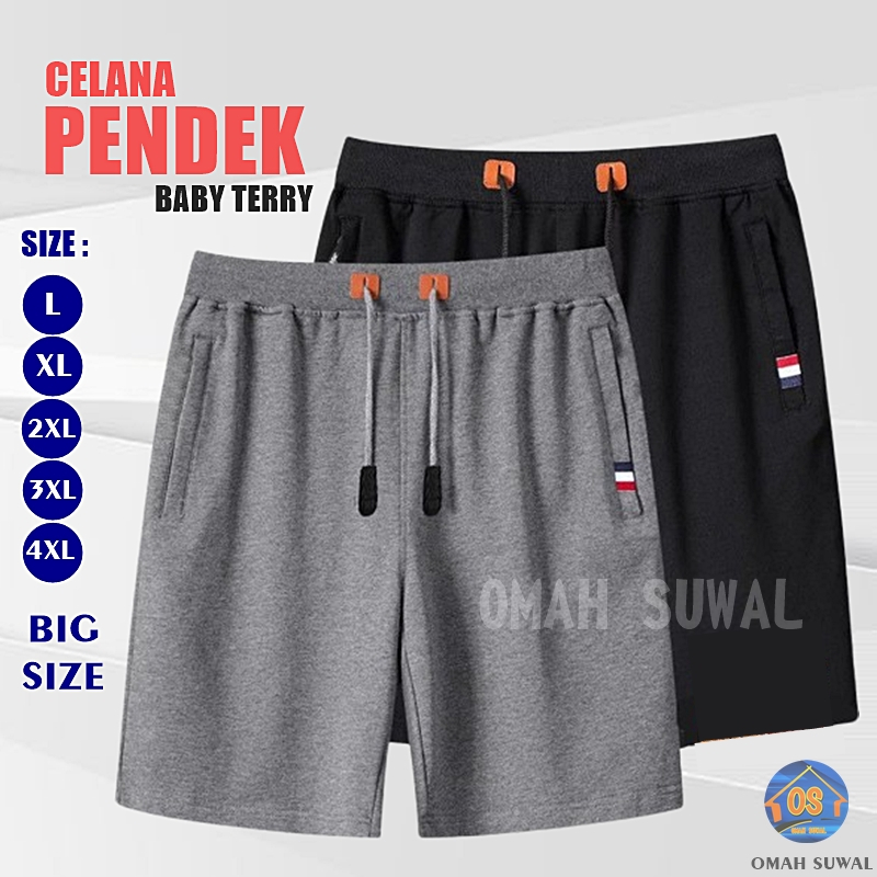 KOLOR PENDEK PRIA JUMBO  CELANA PENDEK PRIA BEBYTERY KOLOR PENDEK JUMBO