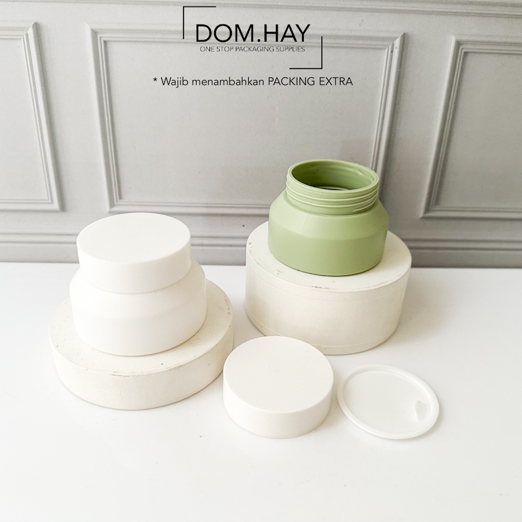 Pot Cream DH Plastik Kosmetik Packaging Skin Care Pelembab Moisturizer Serum Botol Krim Kosong