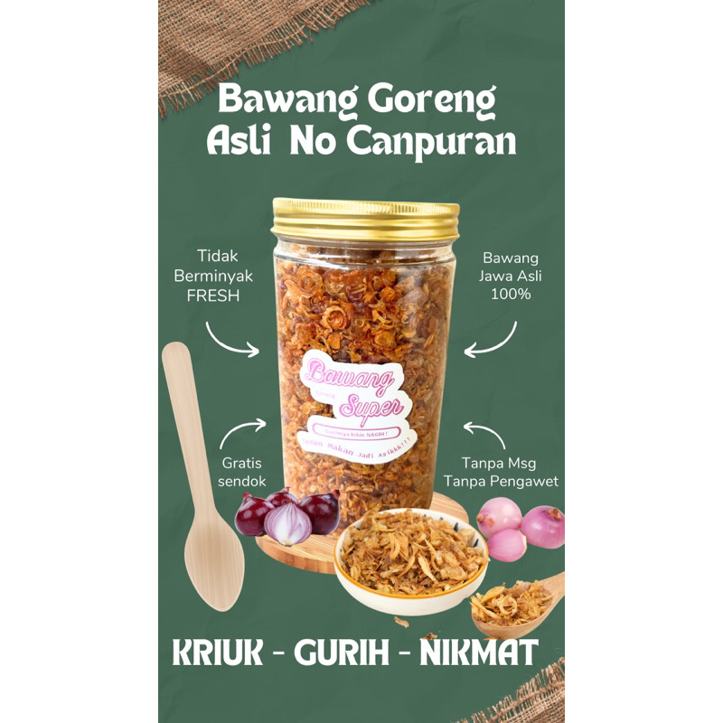 

Bawang Goreng 1 kilo Asli