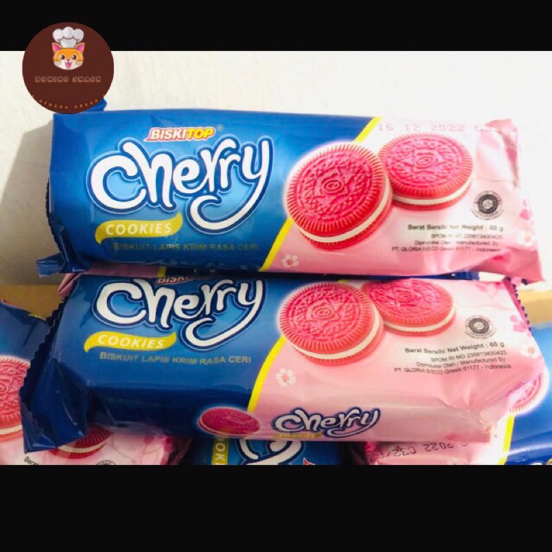 

Biskitop Biskuit Lapis Selai Cherry Cookies 50gr