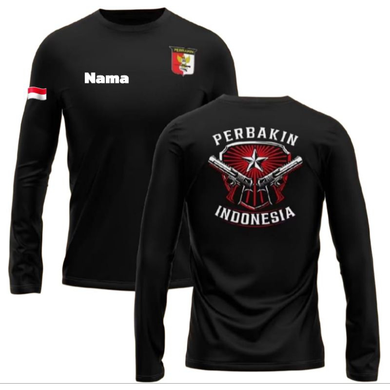 kaos lengan panjang PERBAKIN INDONESIA-DTF BINTANG/kaos Tshirt