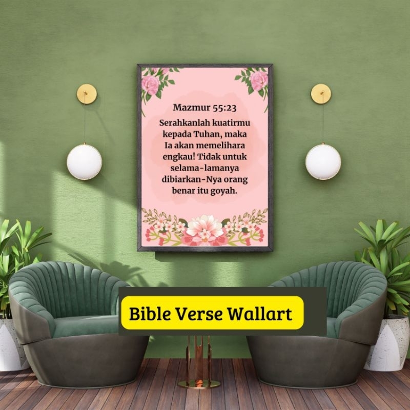 Home Decor Kristen, Printable Christian Wall Art,Bible Quotes, Bible Verse/Hiasan Dinding  Ayat Alki