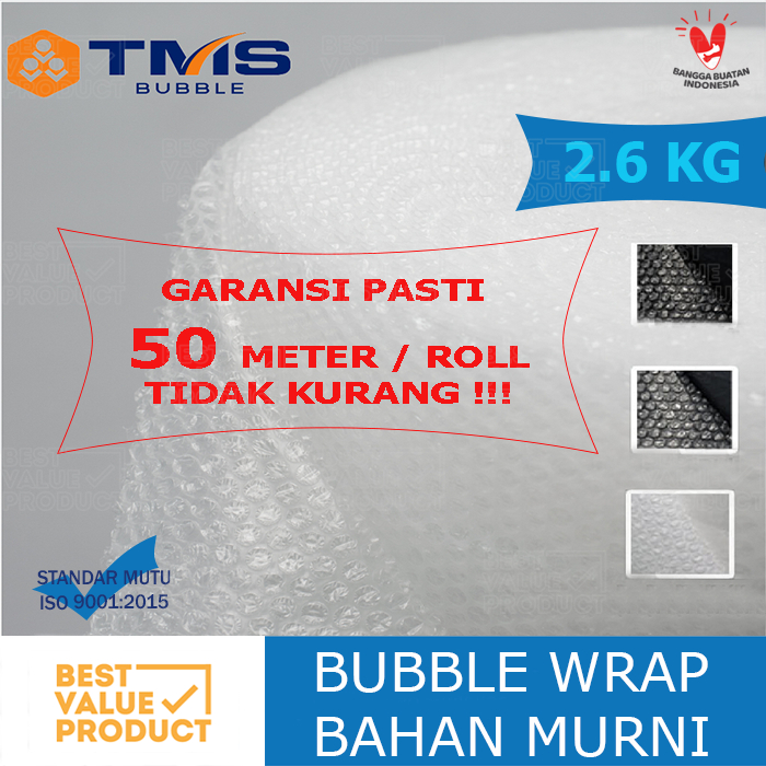 

Bubble Wrap Roll BENING / HITAM TMS 2.6 KG