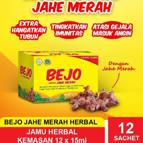 

Bejo Herbal Jahe Merah - Meredakan Masuk Angin dan Perut Kembung