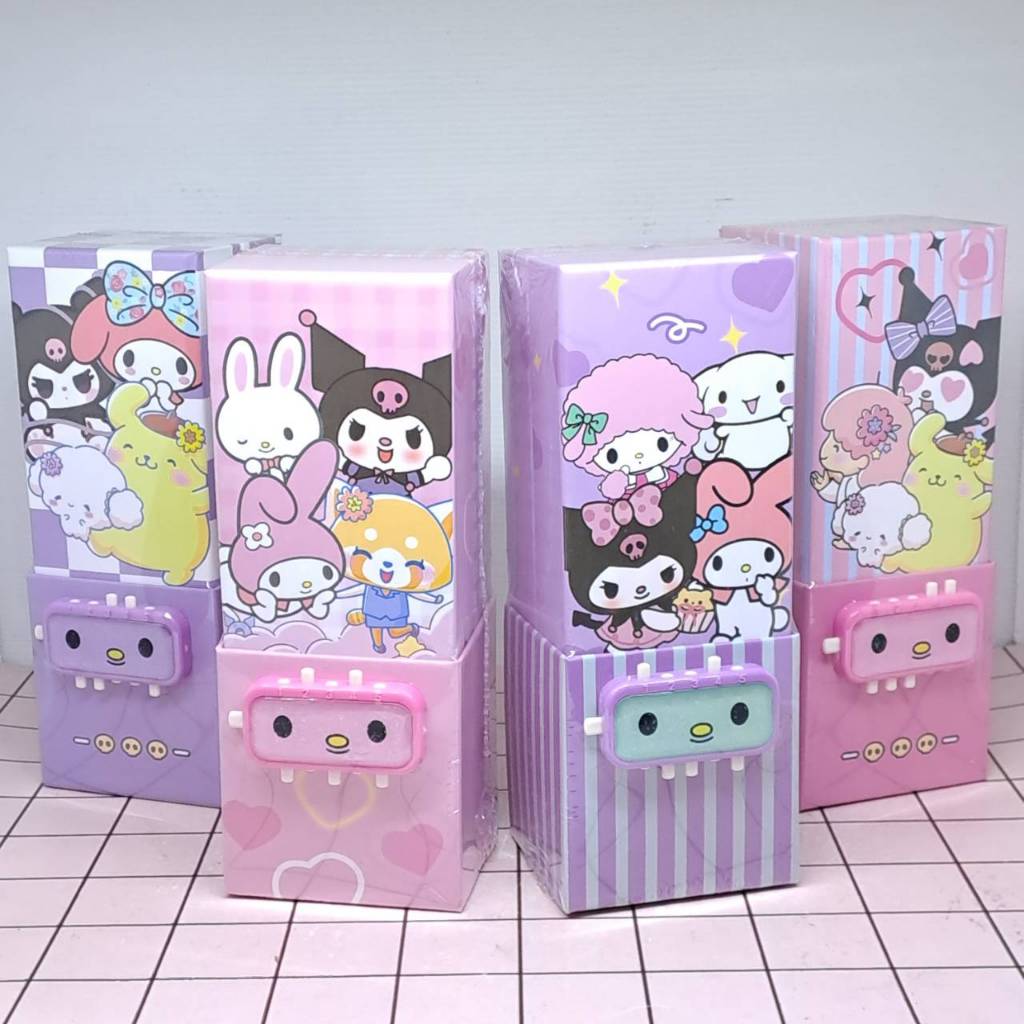 

Kotak Pensil Case Rak Tingkat Karton+Cermin+Kunci Pin Kuromi Melody Cinnamoroll Pompompurrin