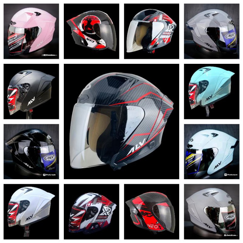 KODE S1J helm alv ultron paket ganteng  helm alv ultron V2  helm alv ultron pro 1 ori paket ganteng
