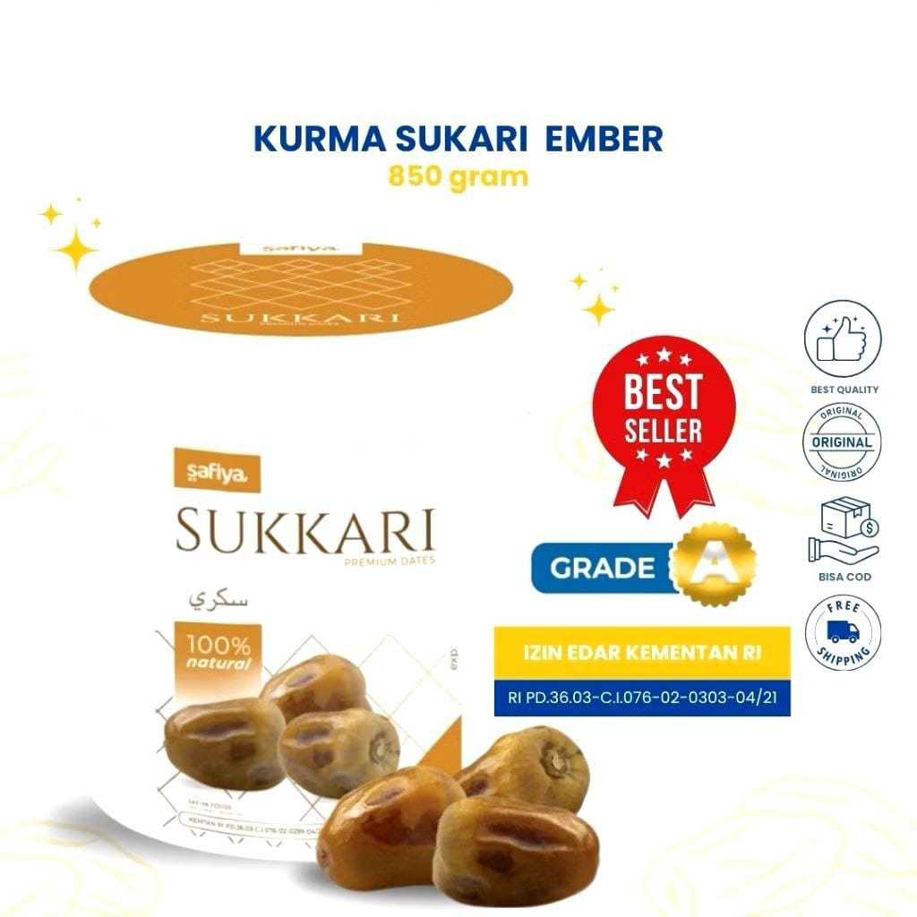 

Kurma Sukari Ember 850 gr Safiya Original
