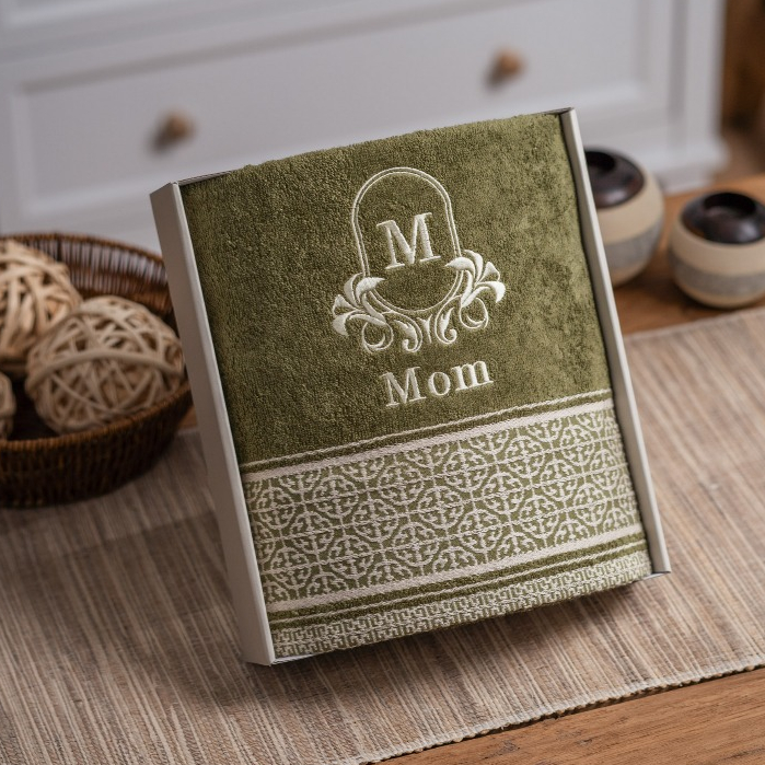 Toko Handuk - Pedro - Gift Handuk Custom Bordir  (Single Towel With Box)