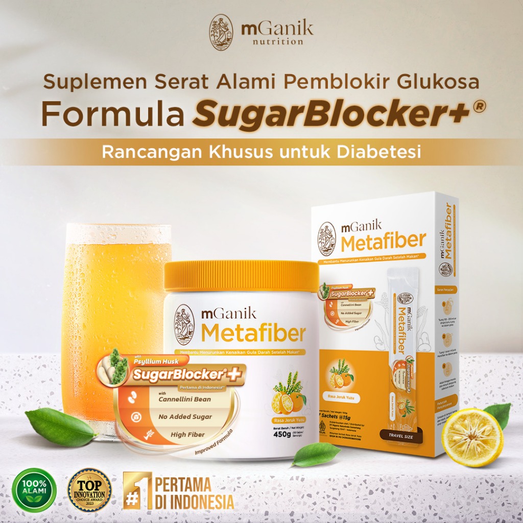 

[BEST SELLER] mGanik Metafiber - Serat Diabetes Alami