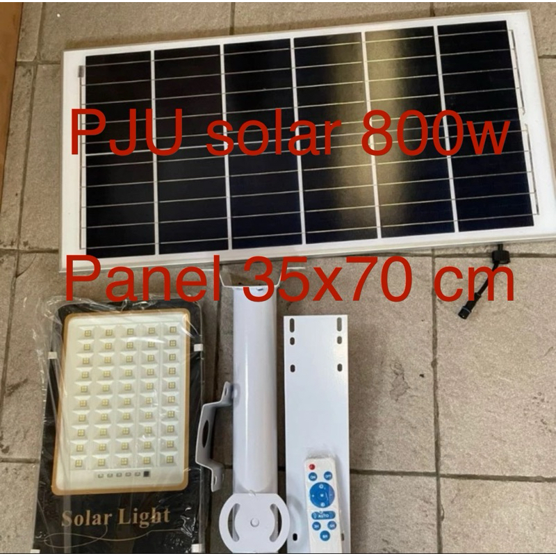 lampu jalan solar panel 800 watt 800w lampu PJU panel surya 800w lampu jalan solar cell 2in1 800 wat