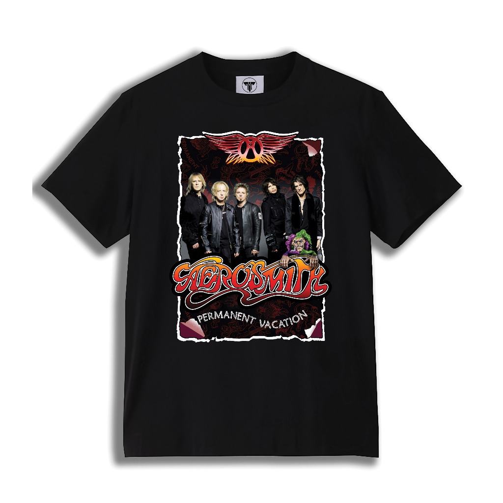 T-shirt Aerosmith _Permanent Vacation 2 | Kaos Band Aerosmith Premium