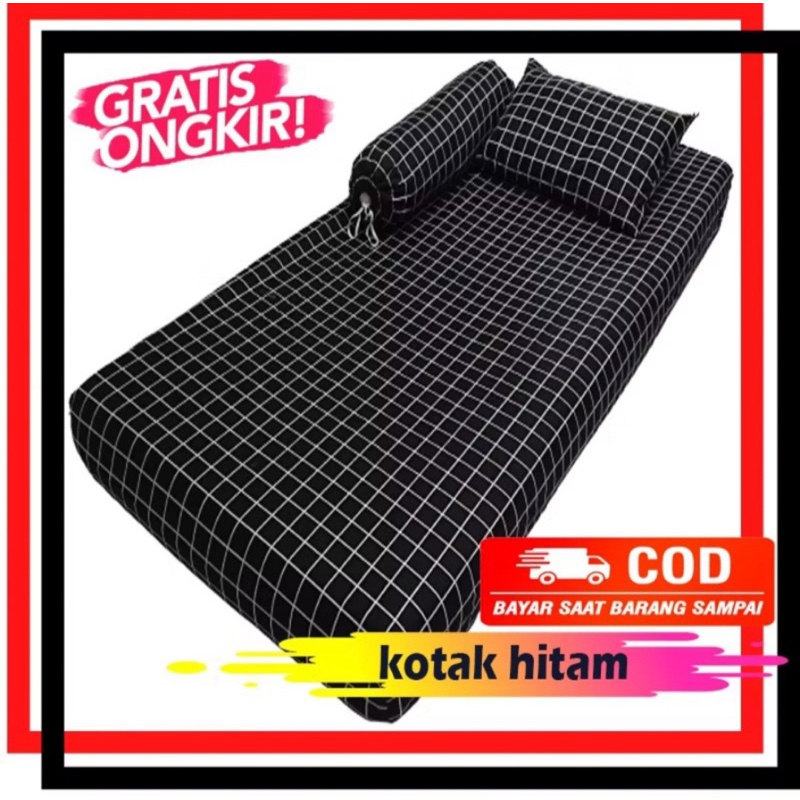 SPREI KOTAK KOTAK HITAM ESTETIK | sprei kotak hitam putih | sprei kotak putih | sprei kotak | sprei 