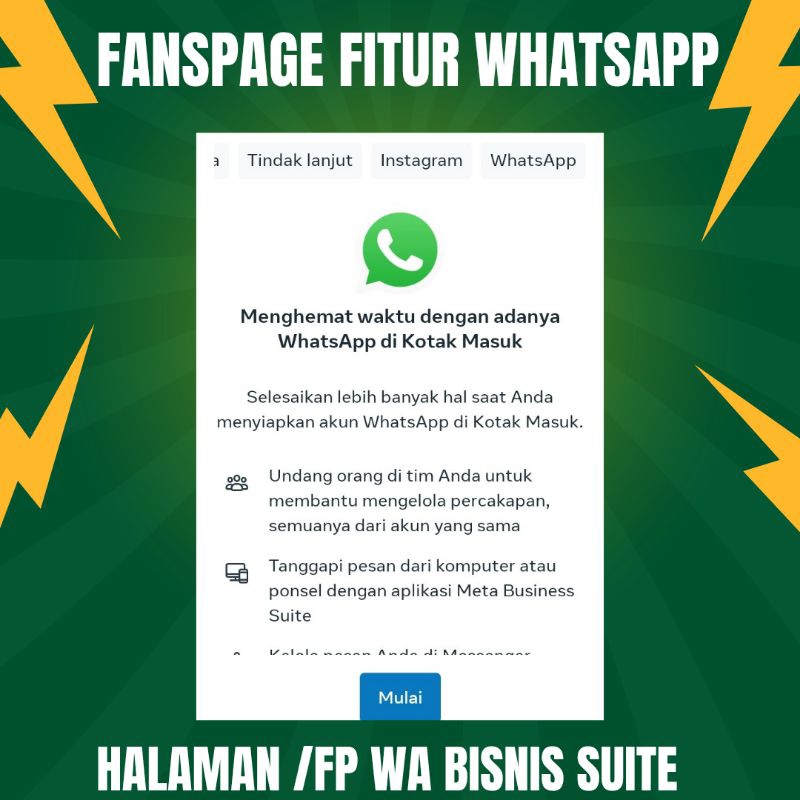 FANSPAGE FITUR WA + BISA NAIK BM PEMBELI