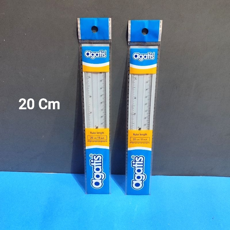 

1 Pcs Penggaris Plastik 20 Cm AGATIS