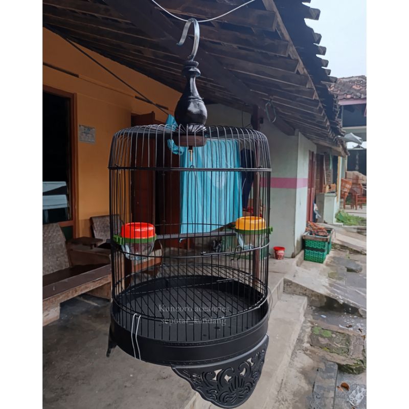 Sangkar Lovebird Tanggung Fullset Kandang Burung Lovebird Pendek Lengkap Gantungan Pion Cepuk Tangkr