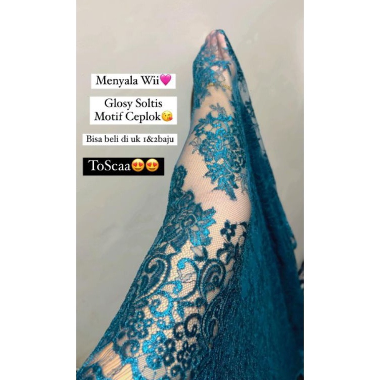 KODE C95Y READY KAIN KEBAYA BALI  METALIC GLOSSY 2 BAJU  MELAYANI SETELAN  METALIK GLOSY UKURAN 2 KE