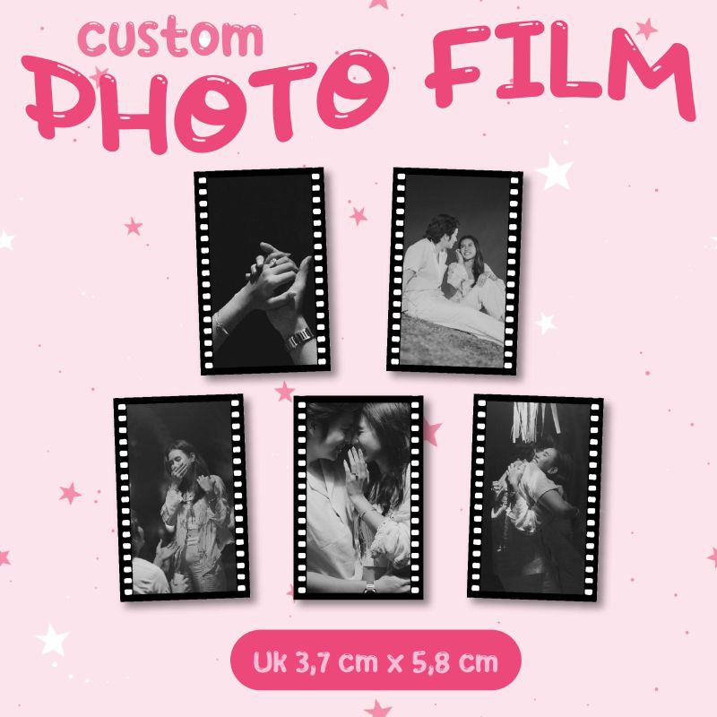 MINI PHOTO FILM CUSTOM || JASA CETAK FOTO ALA POLAROID PHOTOSTRIP PHOTOMATIC KODAK FILM FRAME LUCU G