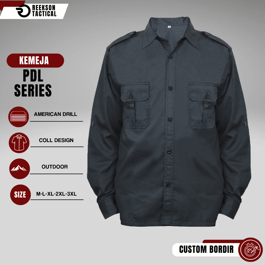 Reekson Tactical Kemeja PDL Series Custom Bordir