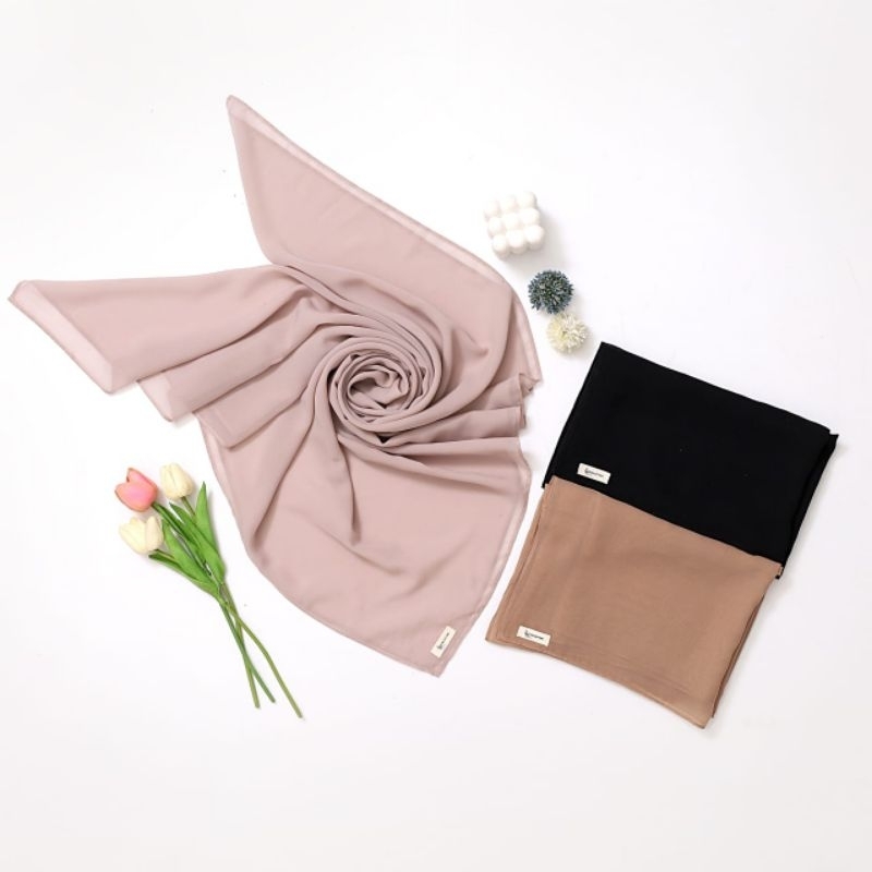 Chiffon Square Premium//Hijab Premium Daily
