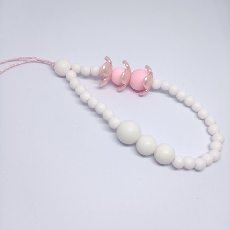 strap HP /gantungan HP aesthetic  pink flowers Handmade