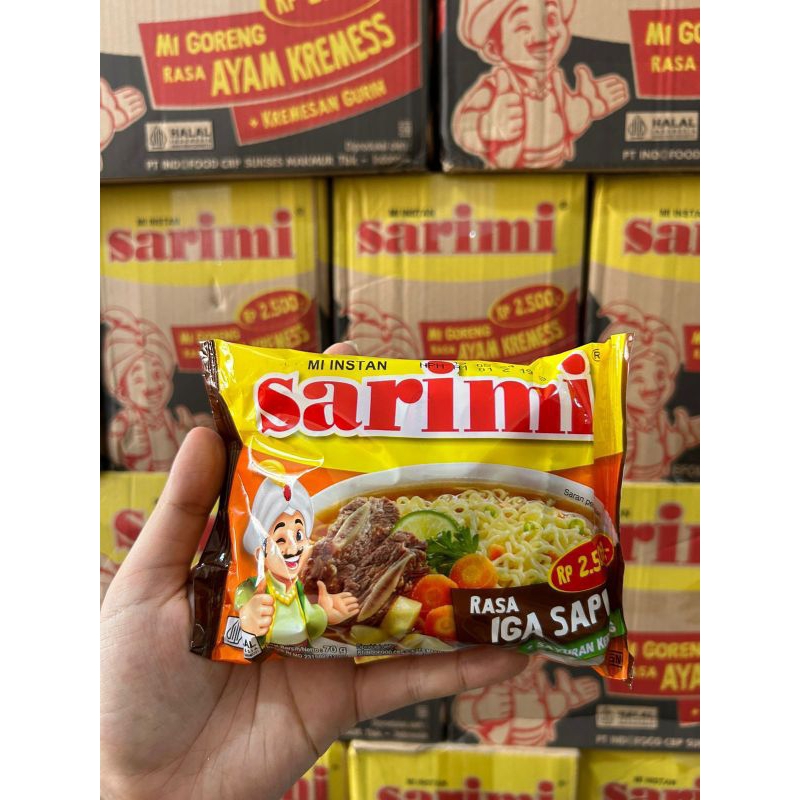 

(1 DUS) SARIMI KUAH RASA IGA SAPI / MI GORENG RASA AYAM KREMES ISI 40 PCS