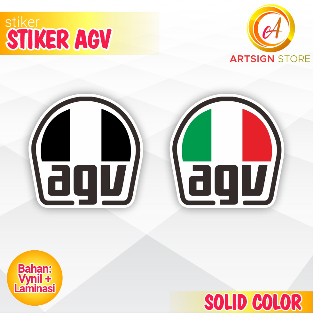 Stiker AGV Sticker AGV sudah cutting Tempelan AGV