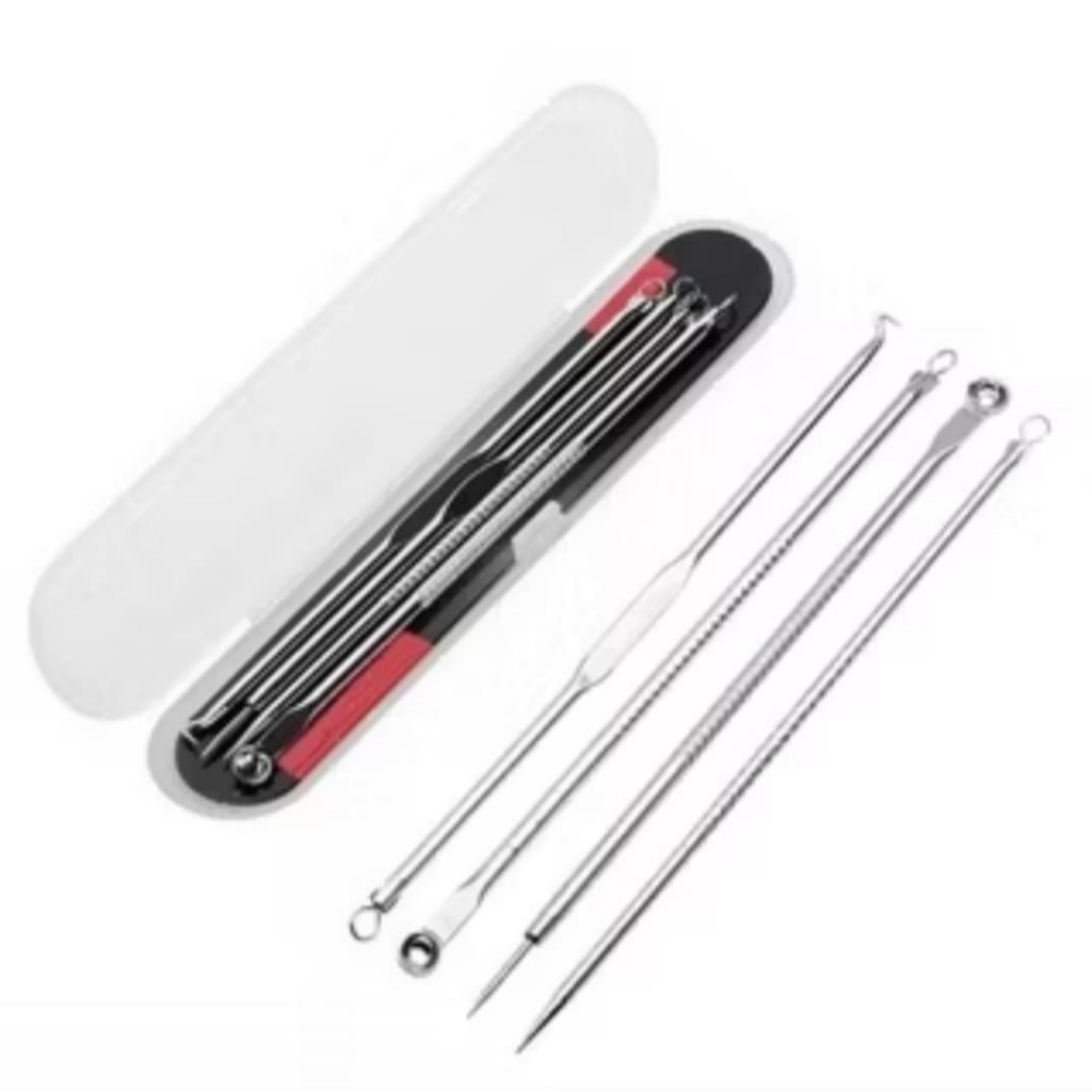 Alat Pencet Jerawat Dan Komedo - Pinset Jepit Komedo Stainless Steel - Alat Pembersih Komedo