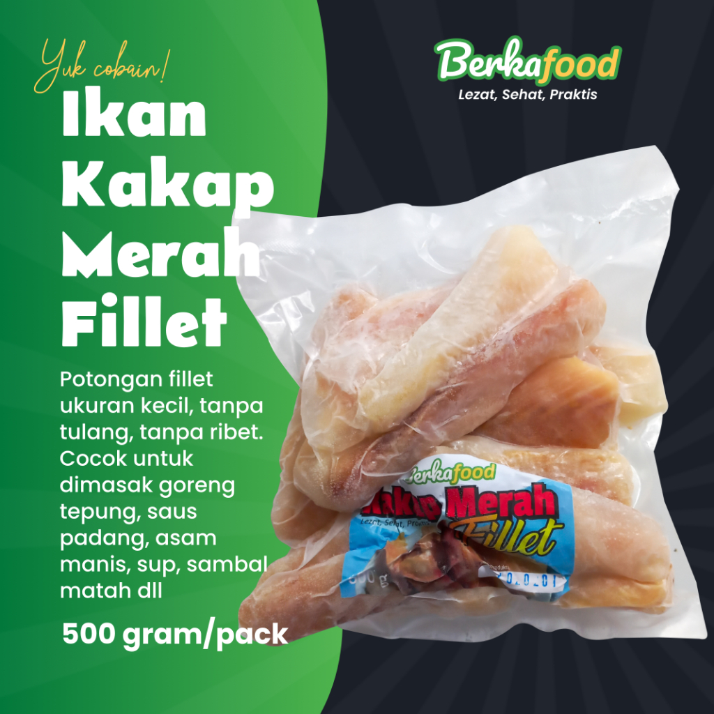 

Ikan Kakap Merah Fillet 500 gram
