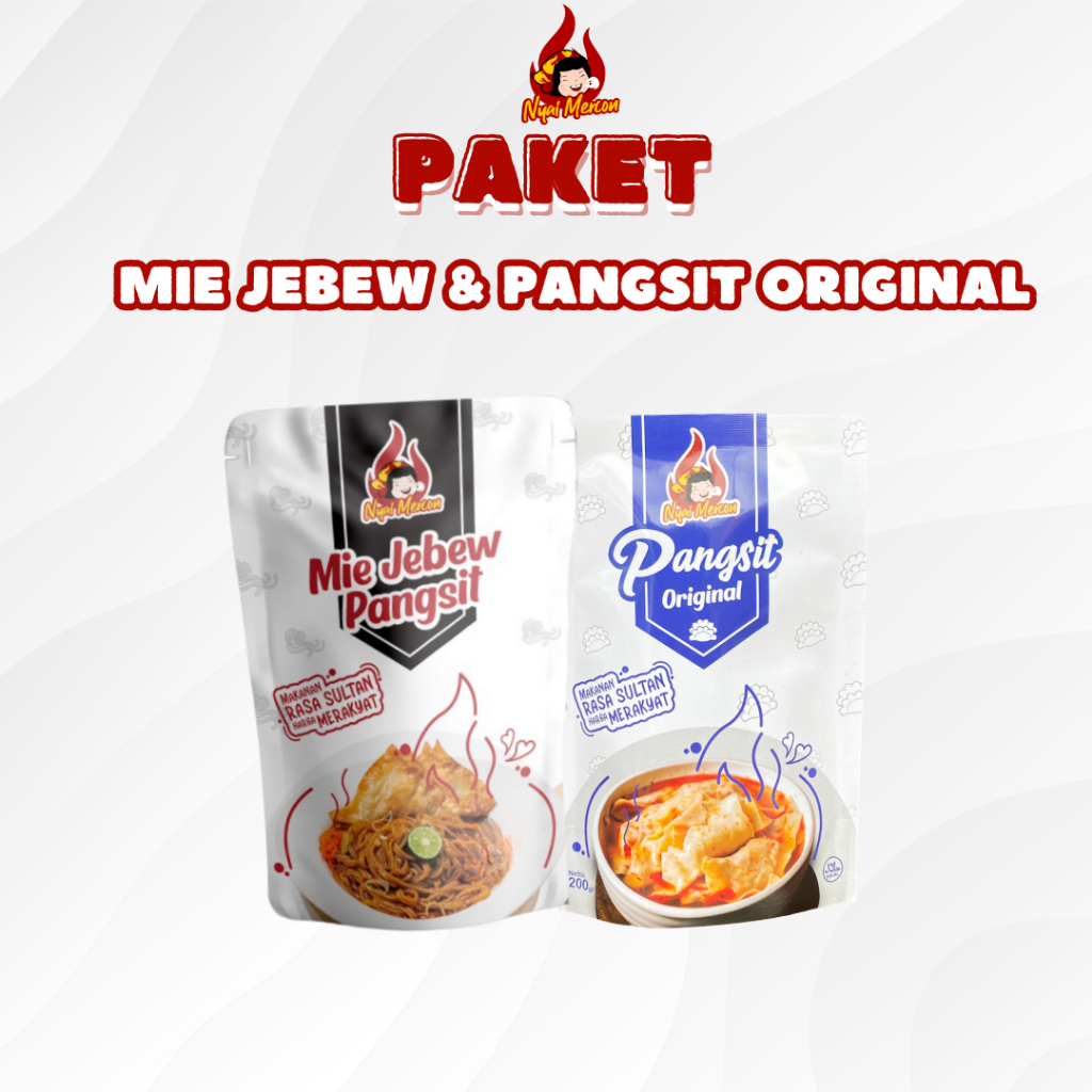 

Nyai Mercon - Paket Bundling Nyai Mercon Mie Jebew + Pangsit Ori Makanan Instan