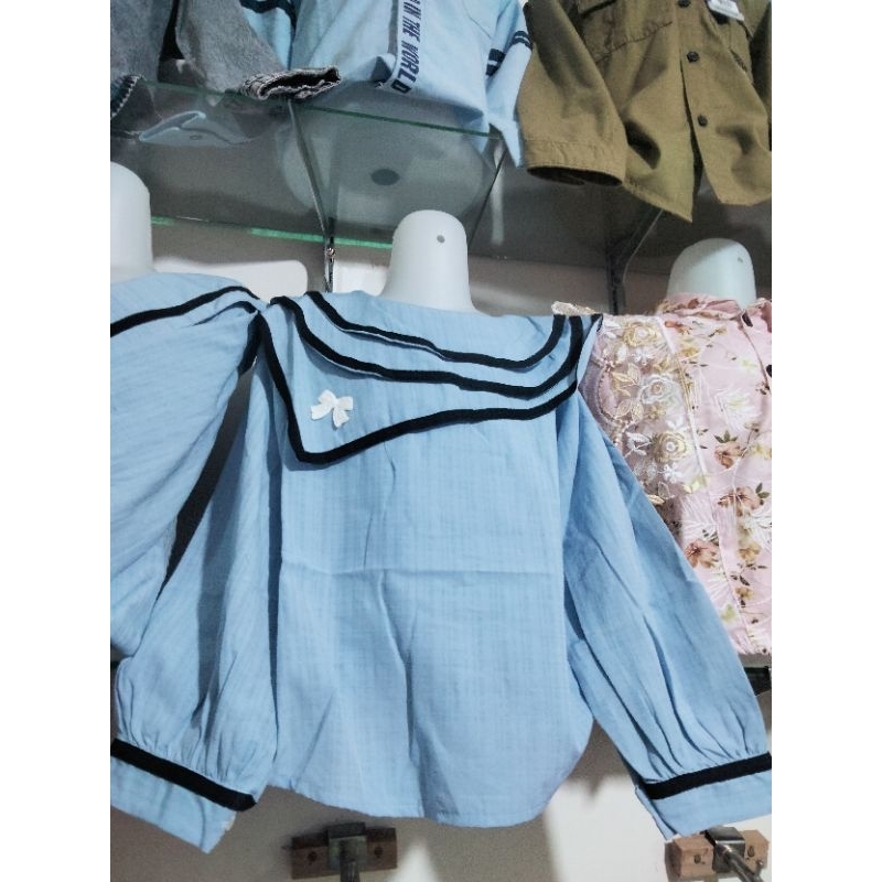 kemeja anak perempuan import