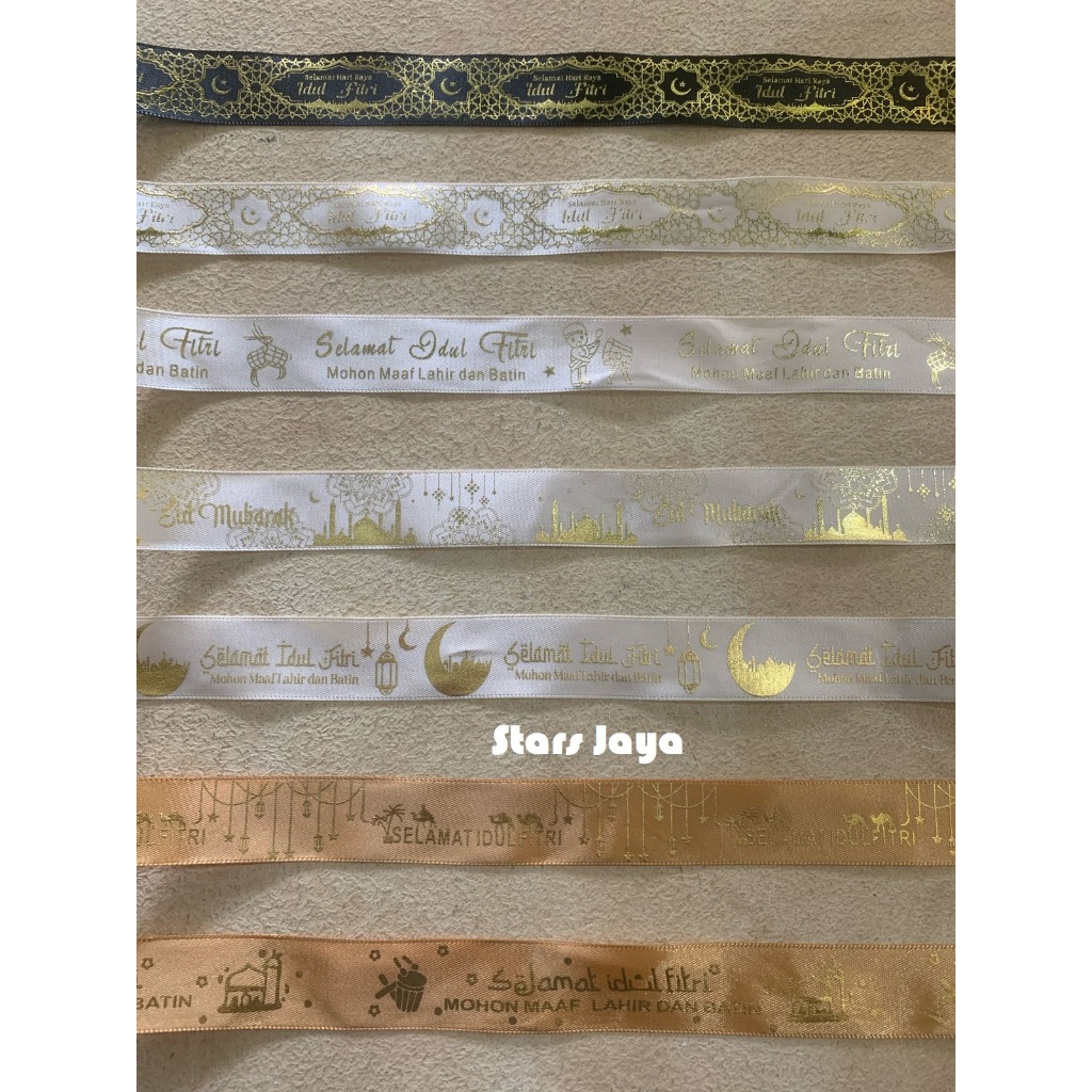 

Pita Idul Fitri 3, Pita hias Lebaran 1 Inch, Pita Hari Raya, Pita Kado Idul Fitri Roll an