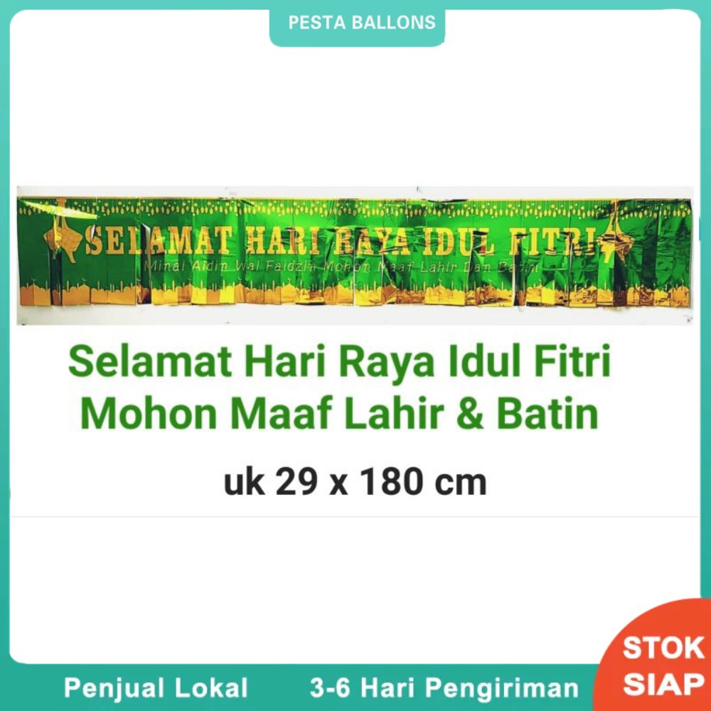 Banner Idul Fitri Garland Idul Fitri Model Rumbai Hiasan  Idul Fitri