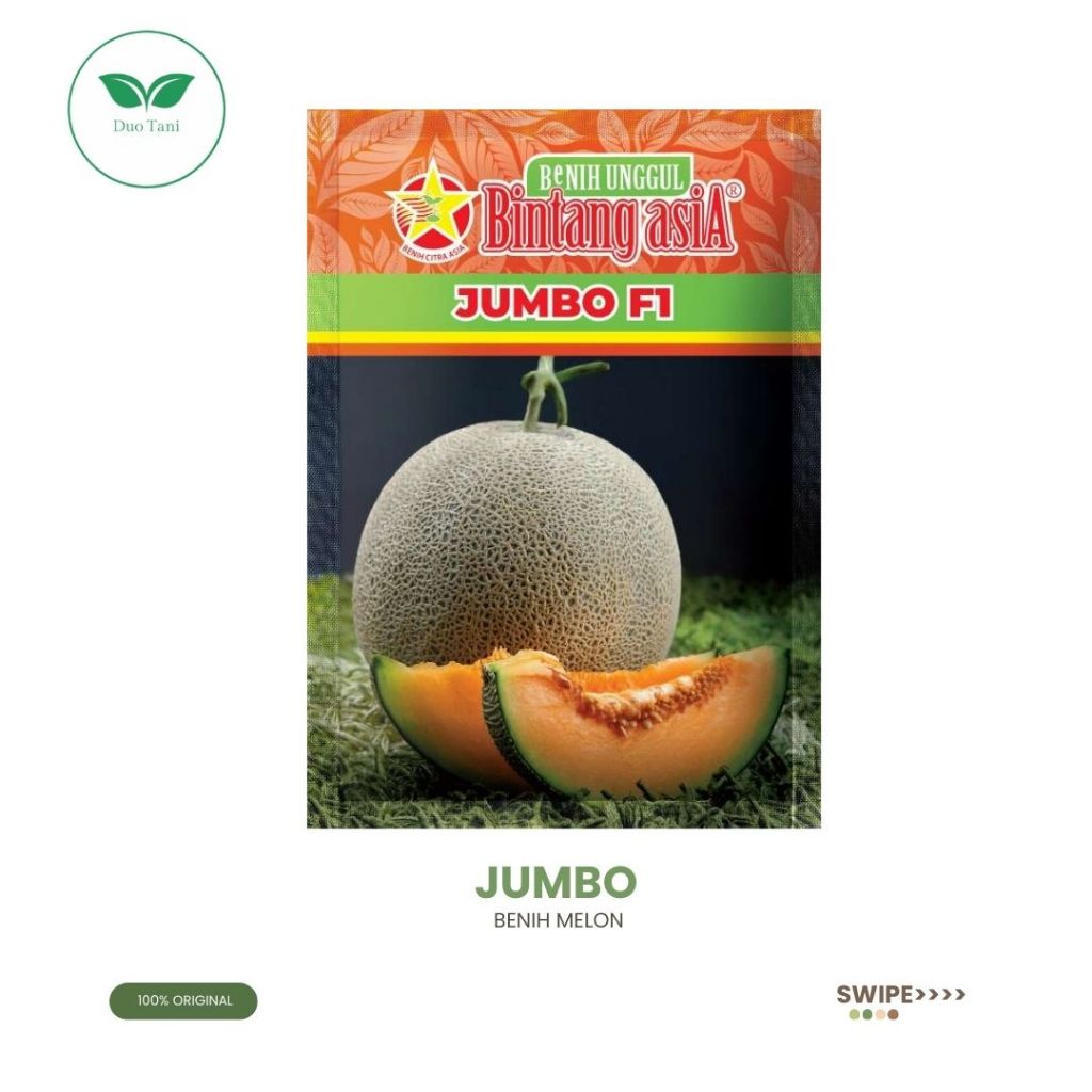 Benih Melon Jumbo F1 Cap Bintang Asia 20 Gr
