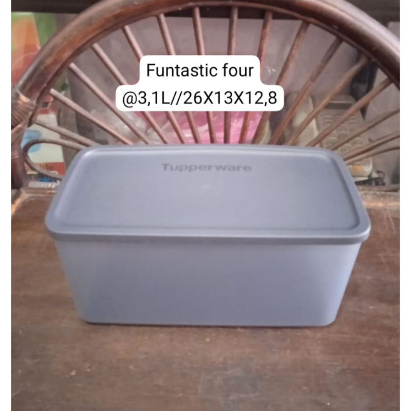 Wadah kotak besar,funtastic 3,1L by ori tupperware
