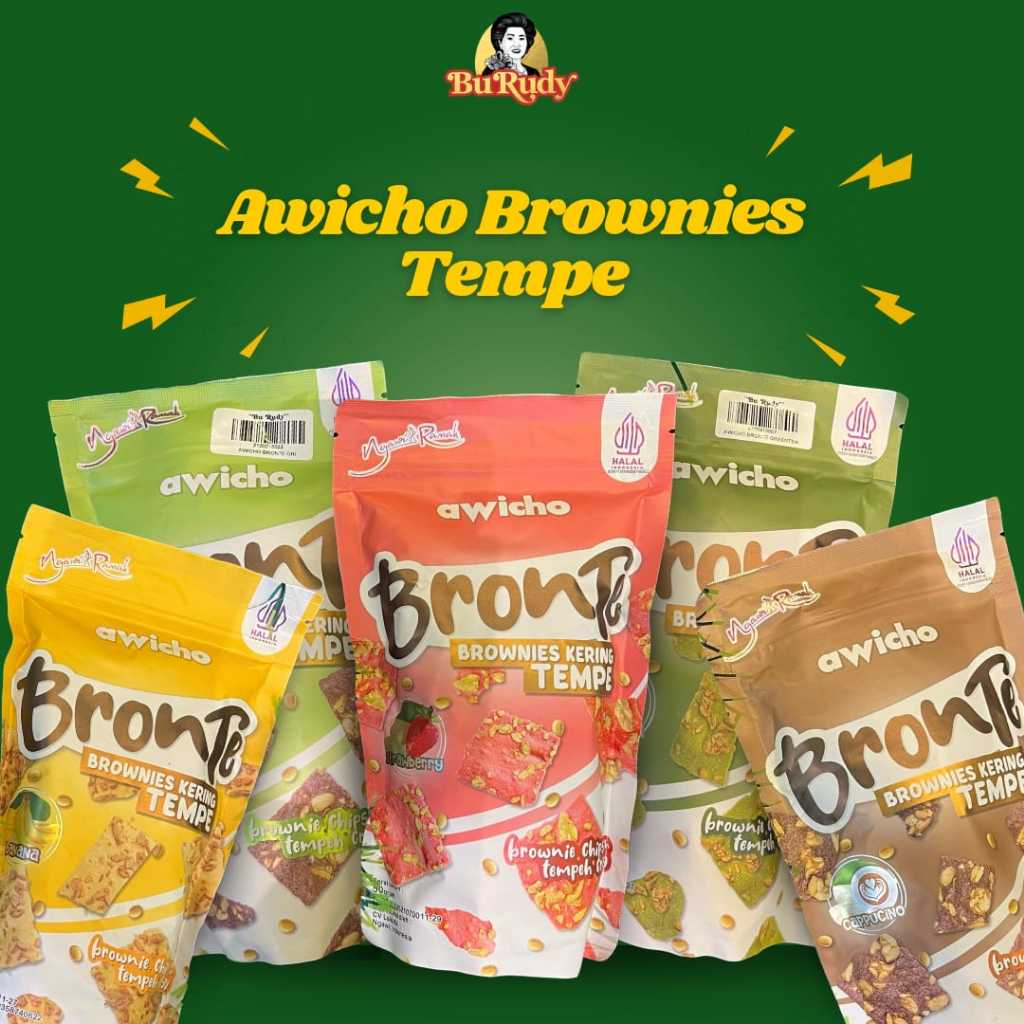 

Brownies Tempe Bronte BRONTE , BROWNIES TEMPE, Capucino, COKLAT, GREENTEA , Strawberry, Original, Banana