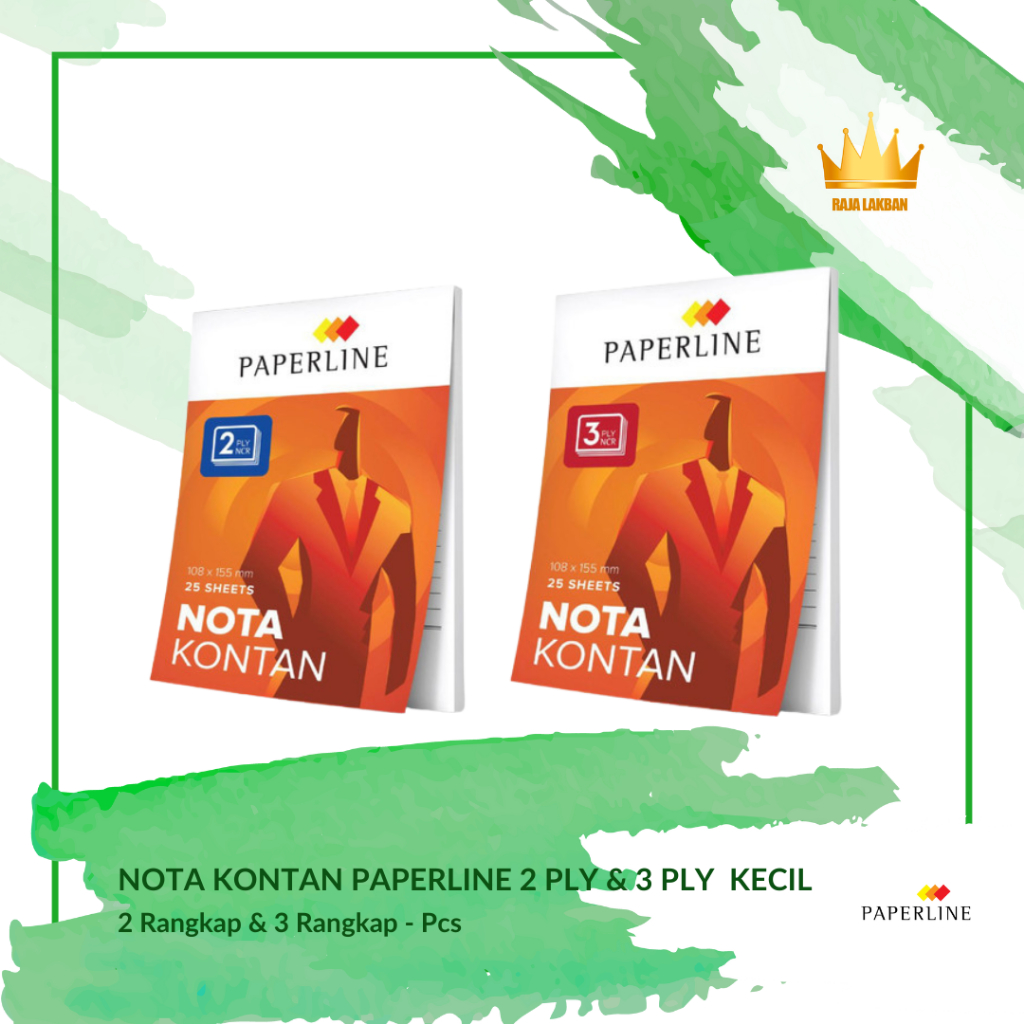 

Buku Nota Kontan Jual Beli Paperline 2 PLY & 3 PLY NCR/ Kecil - Pcs