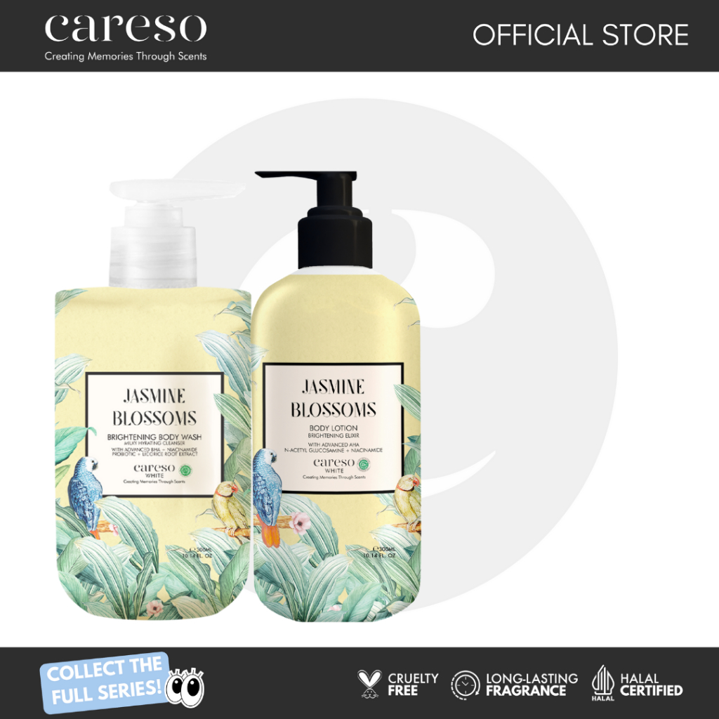 CARESO - Jasmine Blossoms Bath Duo (Body Wash + Body Lotion)
