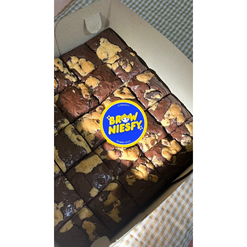 

[SCOOKIESFY] BIG SIZE Brownie & Brookie size 20cm x 20cm