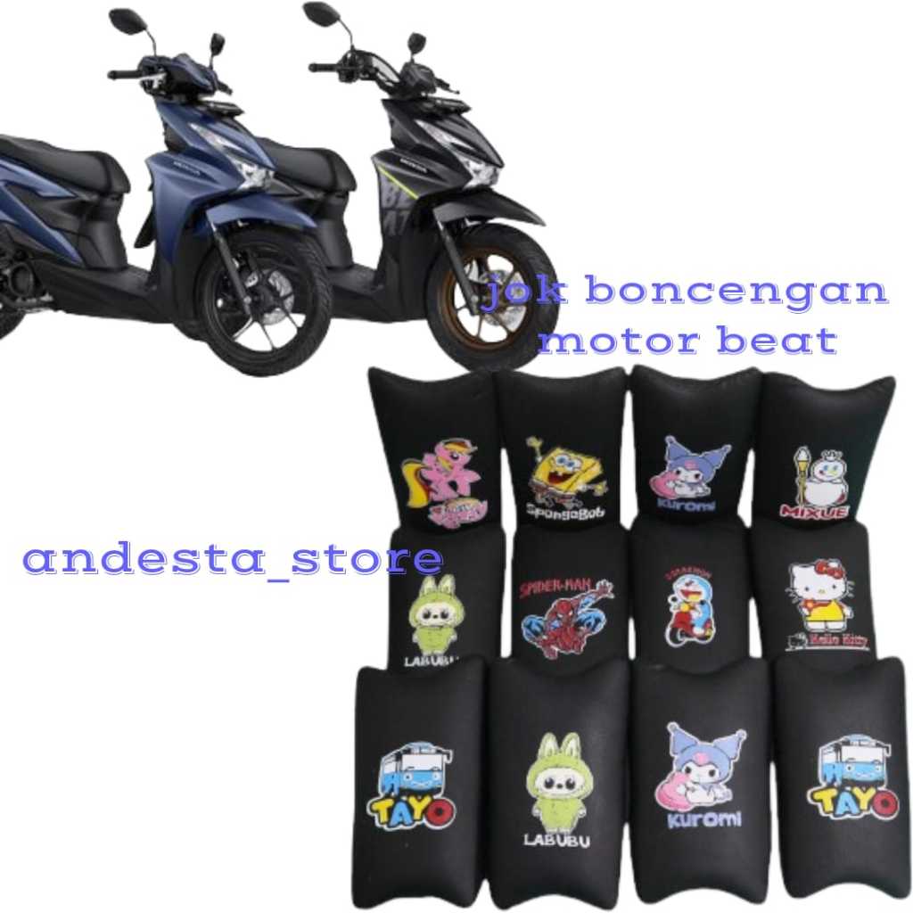 [Andesta_store]Jok tambahan motor beat-jok boncengan anak karakter motor beat