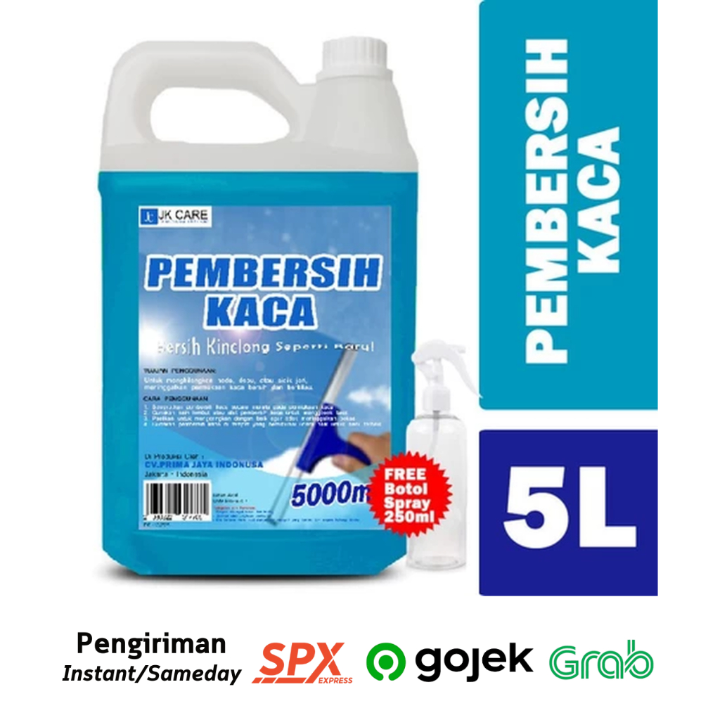 Pembersih Kaca Premium 5 Liter Glass Cleaner KHUSUS INSTANT