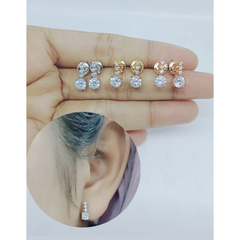 Giwang perak asli silver 925 / giwang mp 1 brs + mp besar/ giwang fashion terbaru